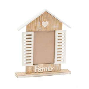 WOODEN HOUSE PHOTO FRAME