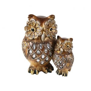 PAIR OF OWL SCULPTURE