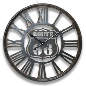 50cm Industrial Metal Route 66 Clock