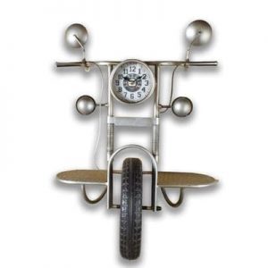 73cm Motor Bike Front Wall Shelf And Clock