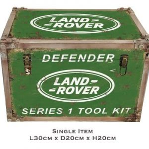 Land Rover Single 30cm Metal Effect Strapped Trunk SOLD OUT