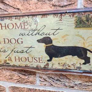 TIN METAL SIGN EMBOSSED