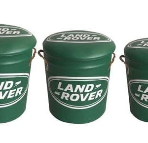 Set Of 3 Metal stools Land Rover