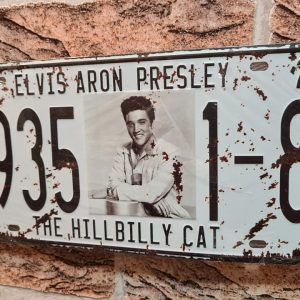 TIN METAL SIGN EMBOSSED