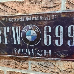 TIN METAL SIGN EMBOSSED