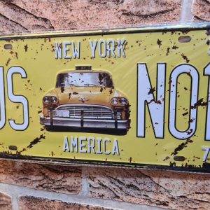 TIN METAL SIGN EMBOSSED