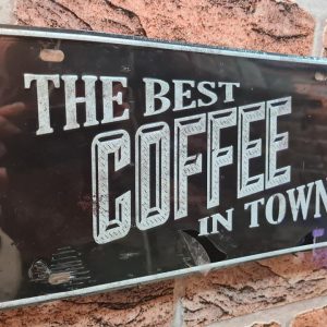 TIN METAL SIGN EMBOSSED