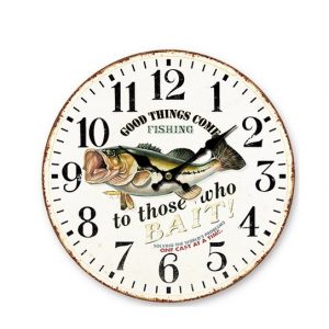 WOOD ROUND WALL CLOCK CM 34