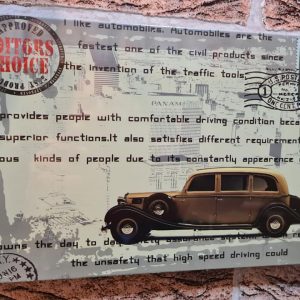 TIN METAL SIGN