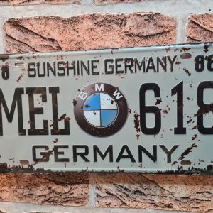 TIN METAL SIGN EMBOSSED