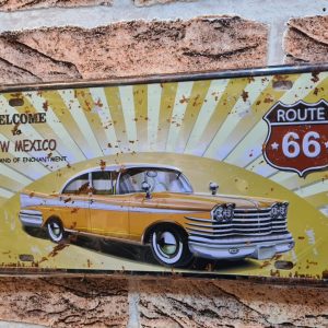 TIN METAL SIGN EMBOSSED