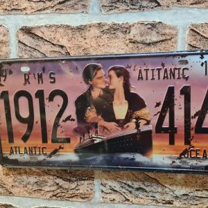 TIN METAL SIGN EMBOSSED