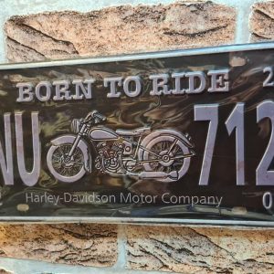 TIN METAL SIGN EMBOSSED