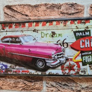 TIN METAL SIGN EMBOSSED