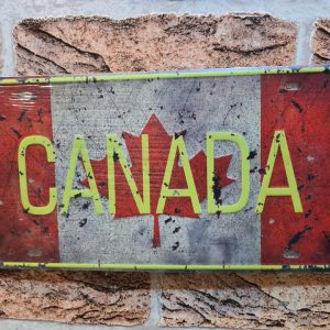 TIN METAL SIGN EMBOSSED