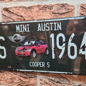 TIN METAL SIGN EMBOSSED