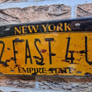TIN METAL SIGN EMBOSSED