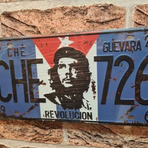 TIN METAL SIGN EMBOSSED