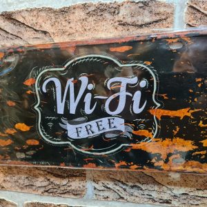 TIN METAL SIGN EMBOSSED