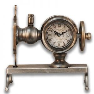 31cm Sewing Machine Desk Clock METAL OUT OF STOCK