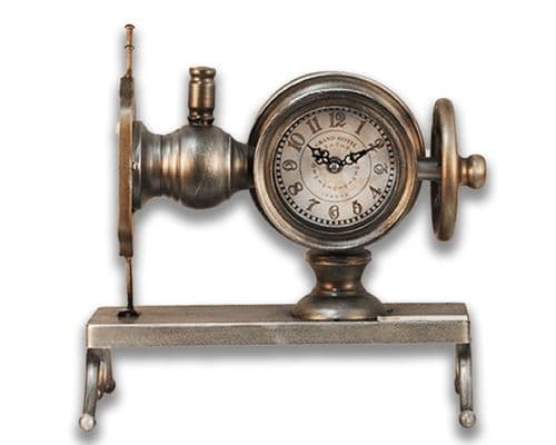 31cm Sewing Machine Desk Clock METAL OUT OF STOCK