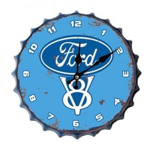 FORD METAL WALL CLOCK