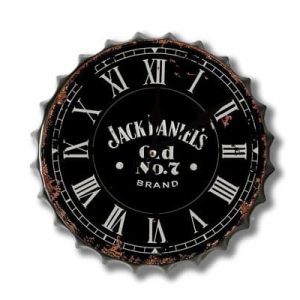 Jack D Old No 7 WALL CLOCK CAP DESIGN JACK DANIELS