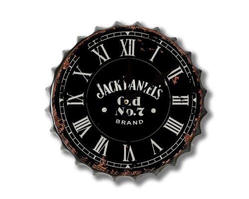Jack D Old No 7 WALL CLOCK CAP DESIGN JACK DANIELS