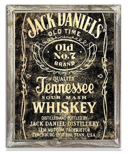 Jack D Design 1 44cm x 34cm Wood Framed Metal Art