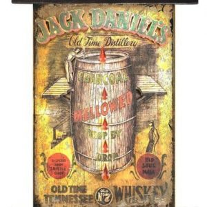 Jack Ds Barrel 45cm x 65cm Antique Style Banner