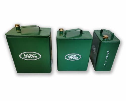 Land Rover Oil Can Metal Box Storage large 33cm