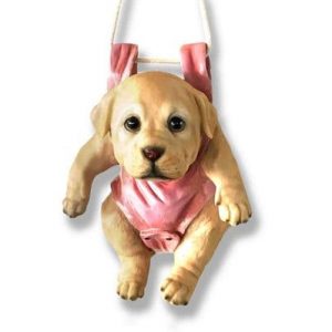 Light Labrador Swinging Puppy
