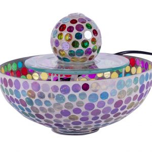 OIL PERFUME FOUNTAIN IN MOSAIC GLASS WITH LED