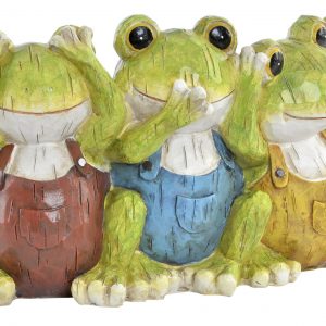 FIGURE RESIN ART 3 FROGS IMAGE DESIGN