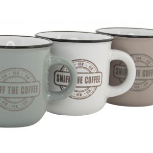 CUP STONEWARE 120 ML COFFEE 2 MOD.