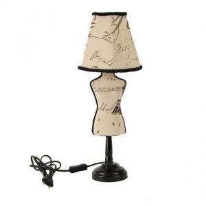 vintage mannequin table lamp shade art design