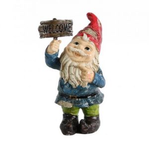 RESIN  /FIGURE WELCOME   VINTAGE RESIN ART  DESIGN