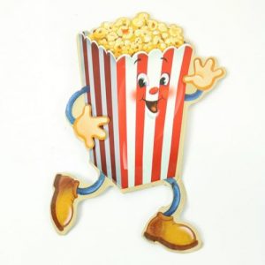 METAL VINTAGE  POPCORN SIGN