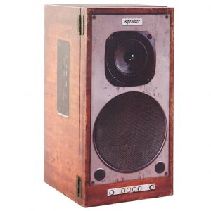 TRUNK CANVAS MDF 30X30X60 30 SPEAKER BROWN