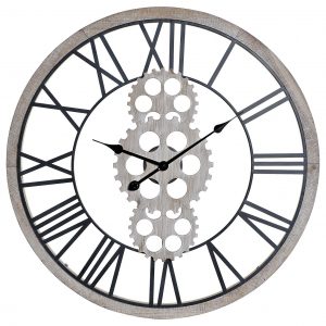 WALL CLOCK METAL & WOOD UNIQUE DESIGN SOLD OUT