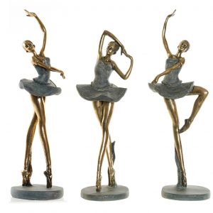 FIGURE RESIN BALARRINE 15X10X43 BALLET 3 MOD.