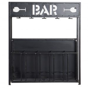METAL WALL HANGER WINE BAR & CLASS HOLDER. SOLD OUT