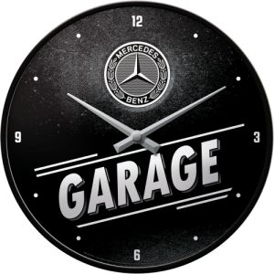 METAL WALL CLOCK EMBOSSED GLASS