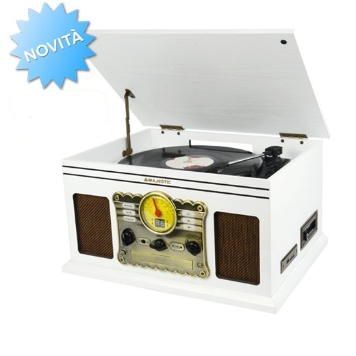 VINTAGE WOOD DESIGN Turntable with top loading vinyl record Bluetooth Version - Image 2
