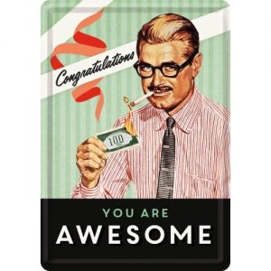 Metal Card 10 x 14 cm