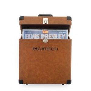 Record Case · Handy record case in a brown leather look · Suitable for over 30 vinyl .