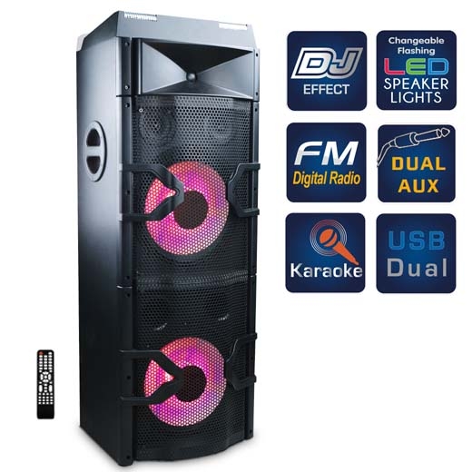 PROFESSIONAL DJ SPEAKER BT USB AX DJ MIXER PARTY SPEAKER 1300W SOLD OUT