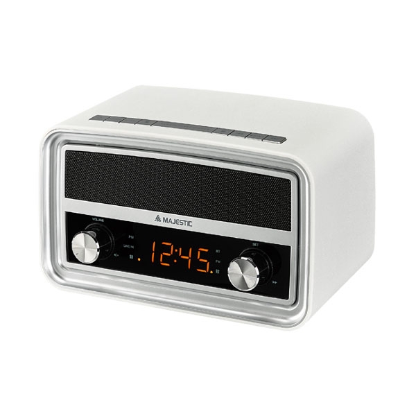VINTAGE DAB + radio Digital Watch , White