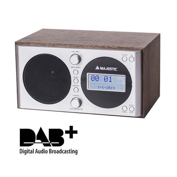 vintage wood RADIO PLL RDS FM DAB / DAB +