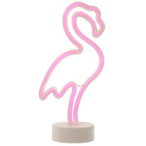 FLAMENCO  Neón  LED PINK , Material: Pp+pvc 15,5 x 10 x 32 ,5 cm,